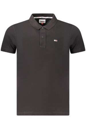 TOMMY HILFIGER MEN'S SHORT SLEEVE POLO BLACK