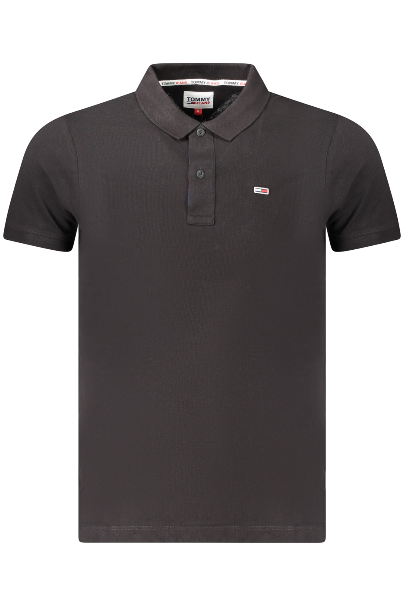 TOMMY HILFIGER vyriški polo marškinėliai trumpomis rankovėmis, juodi TOMMY HILFIGER vyriški polo marškinėliai trumpomis rankovėmis, juodi