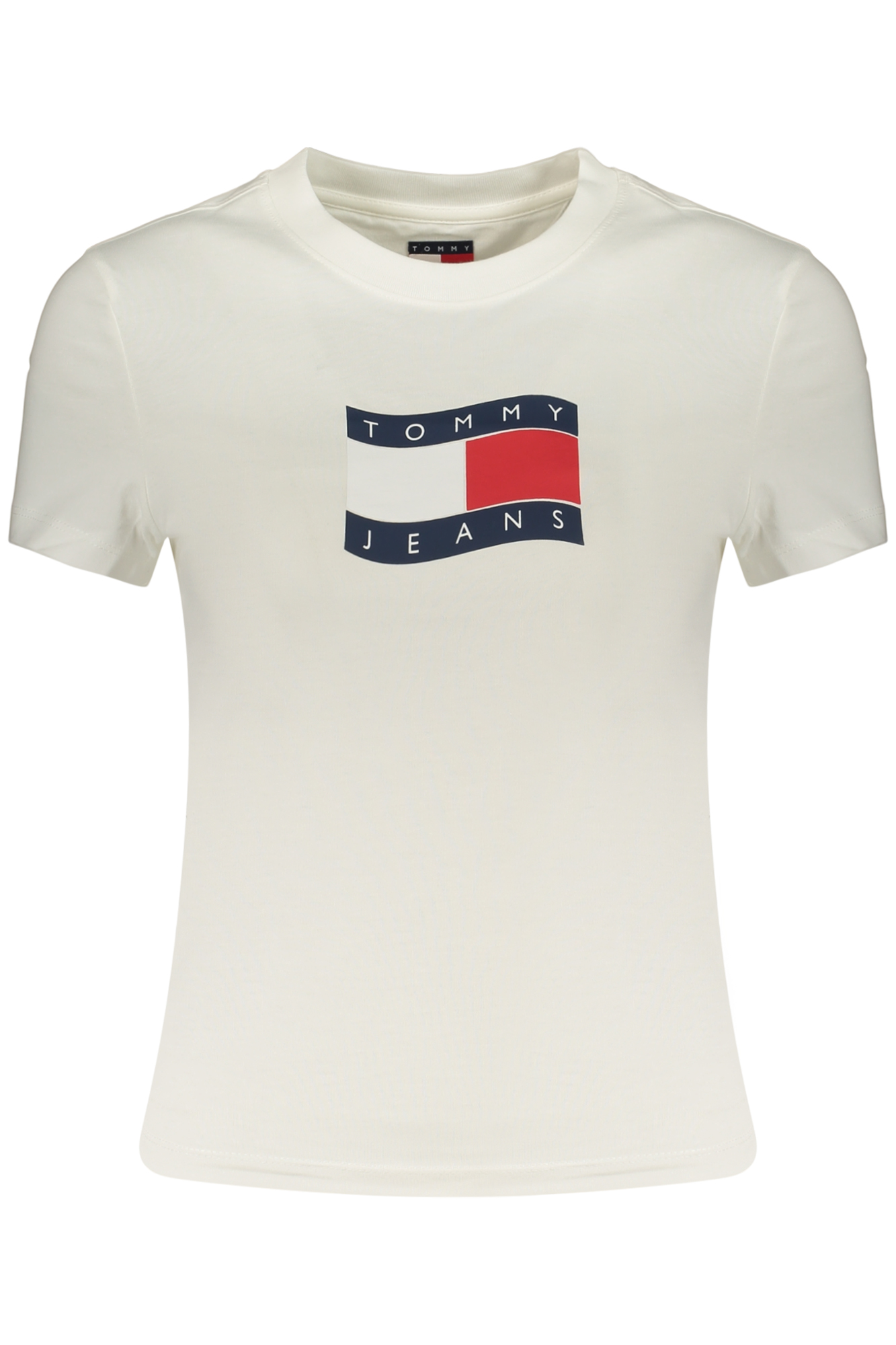 TOMMY HILFIGER WOMEN'S SHORT-SLEEVE T-SHIRT WHITE TOMMY HILFIGER WOMEN'S SHORT-SLEEVE T-SHIRT WHITE