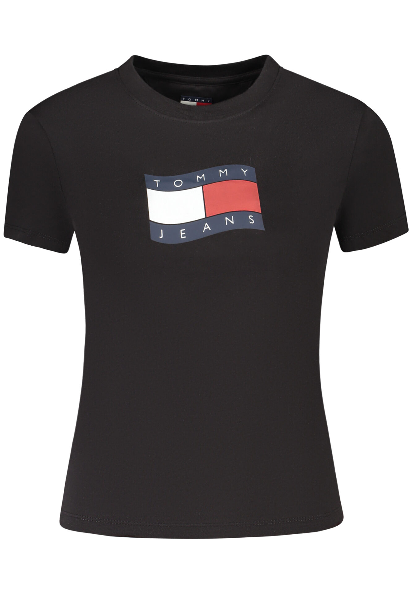 TOMMY HILFIGER WOMEN'S SHORT-SLEEVE T-SHIRT BLACK