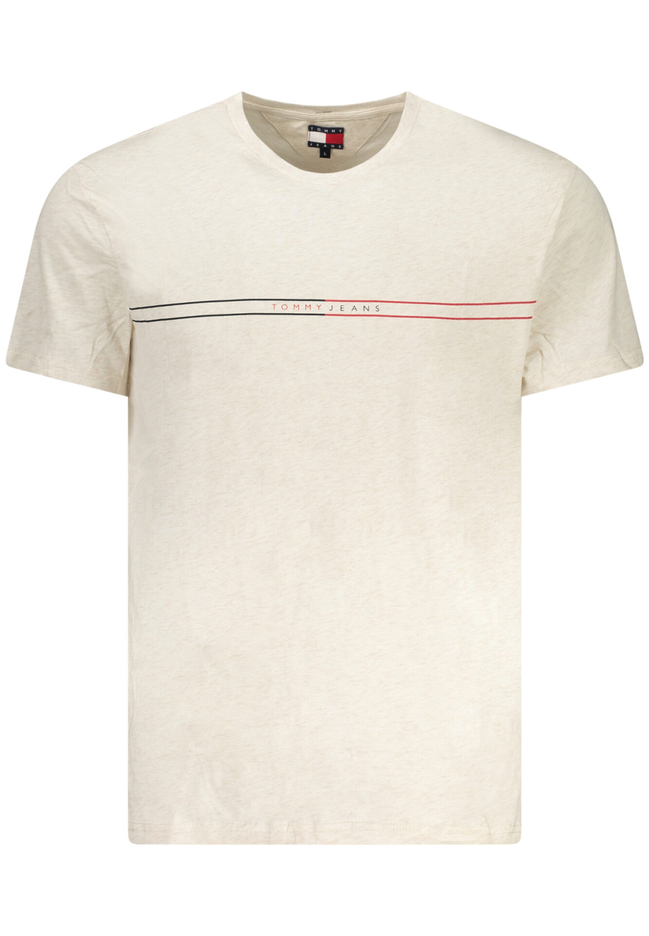 TOMMY HILFIGER SHORT SLEEVE T-SHIRT MEN BEIGE