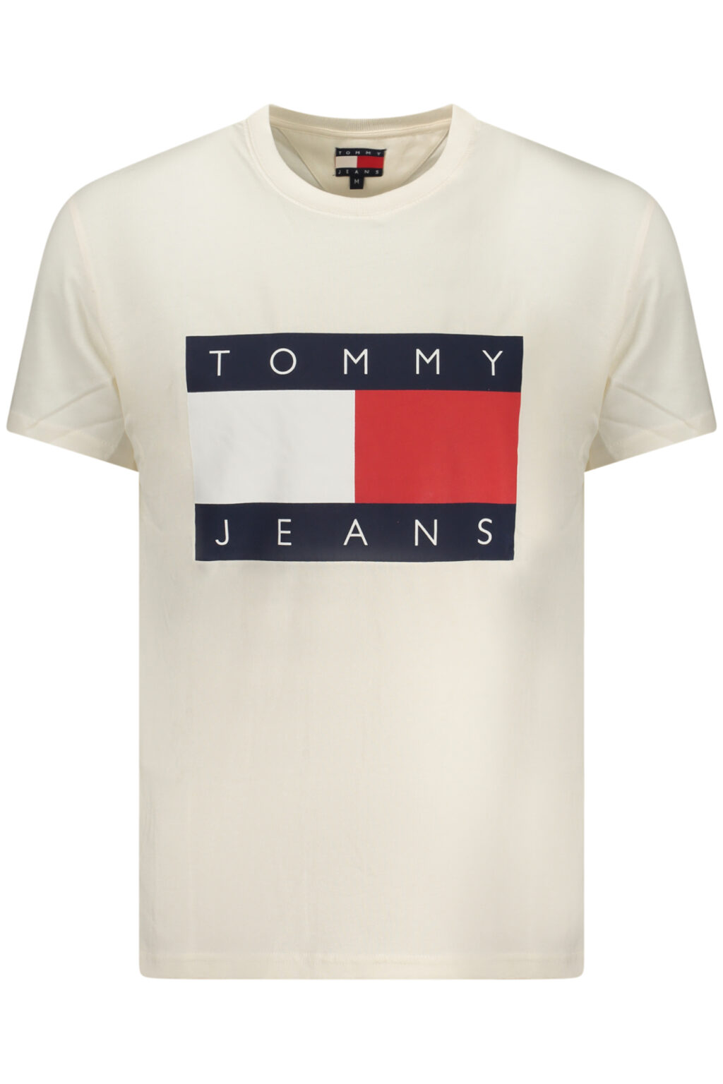 tommyhilfigert-shirtmanichecorteuomobianco_1 TOMMY HILFIGER vyriški balti marškinėliai trumpomis rankovėmis