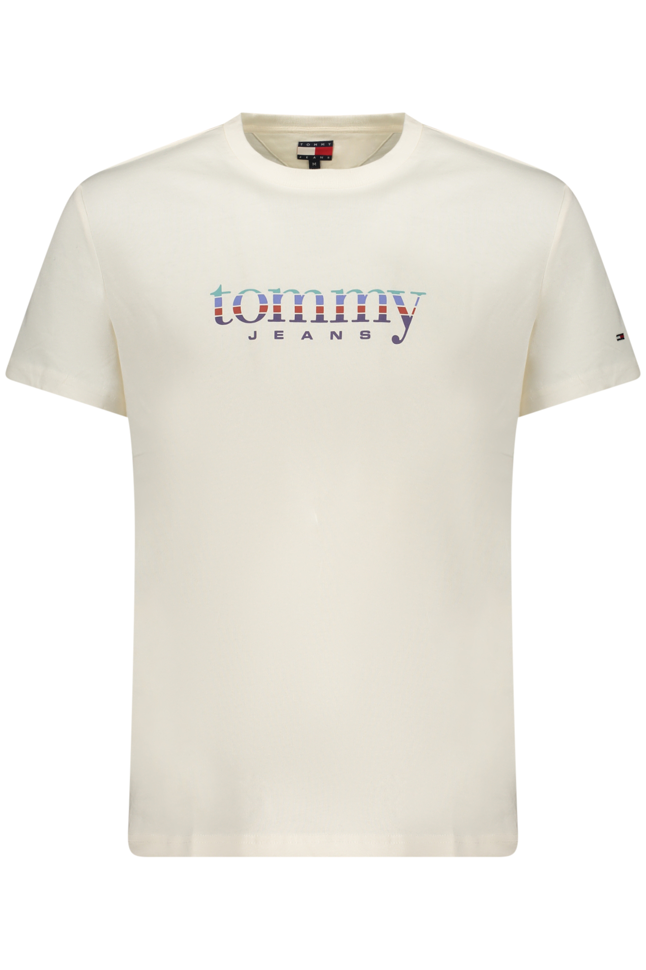 TOMMY HILFIGER vyriški balti marškinėliai trumpomis rankovėmis TOMMY HILFIGER vyriški balti marškinėliai trumpomis rankovėmis