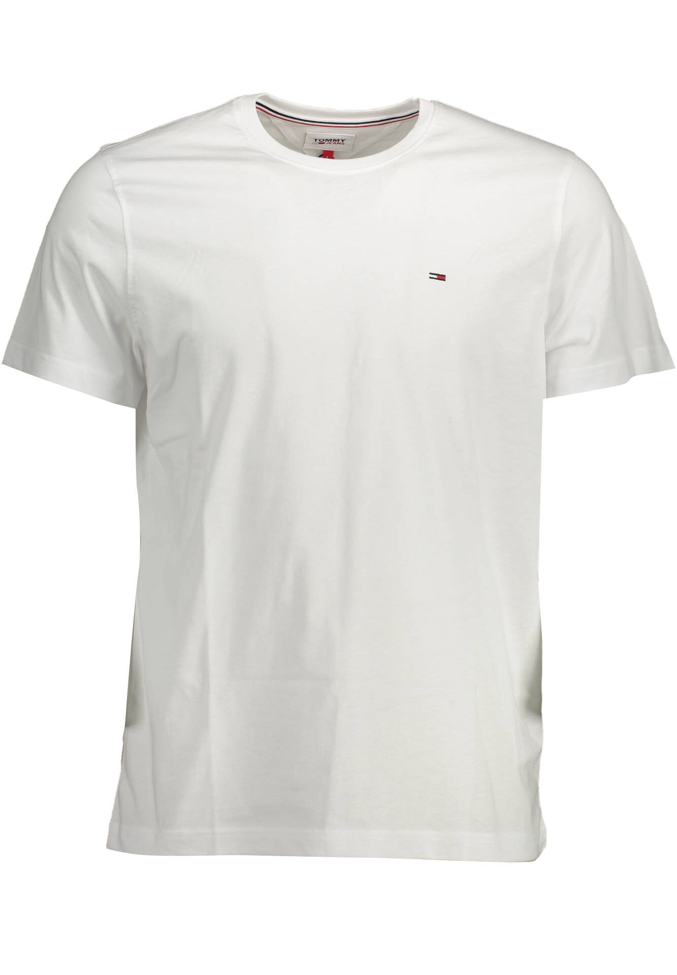TOMMY HILFIGER MEN'S WHITE SHORT SLEEVE T-SHIRT