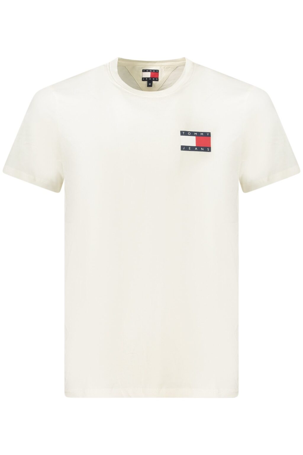 TOMMY HILFIGER vyriški balti marškinėliai trumpomis rankovėmis