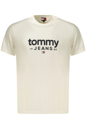 TOMMY HILFIGER vyriški marškinėliai trumpomis rankovėmis, balti