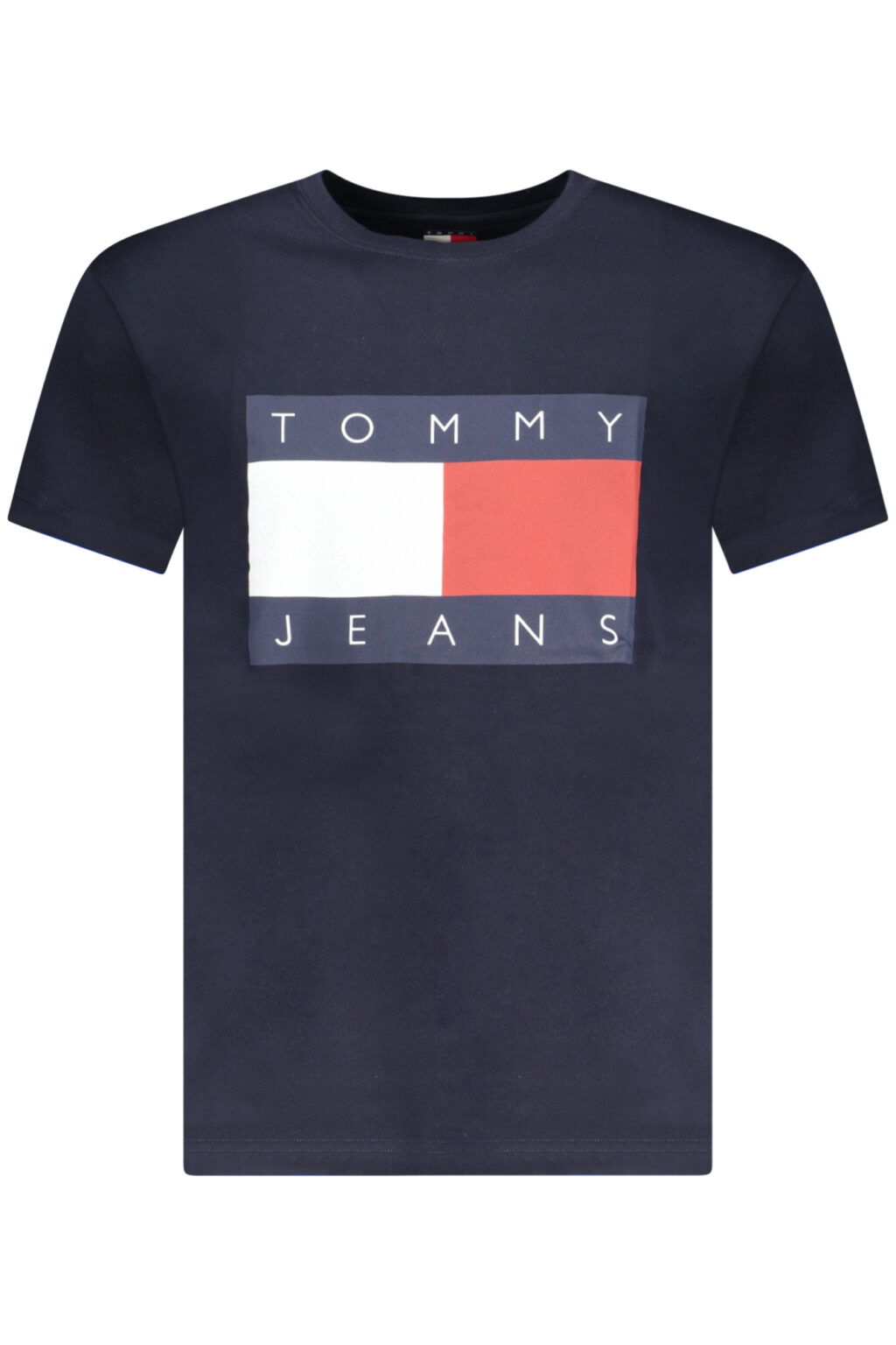 TOMMY HILFIGER vyriški mėlyni marškinėliai trumpomis rankovėmis