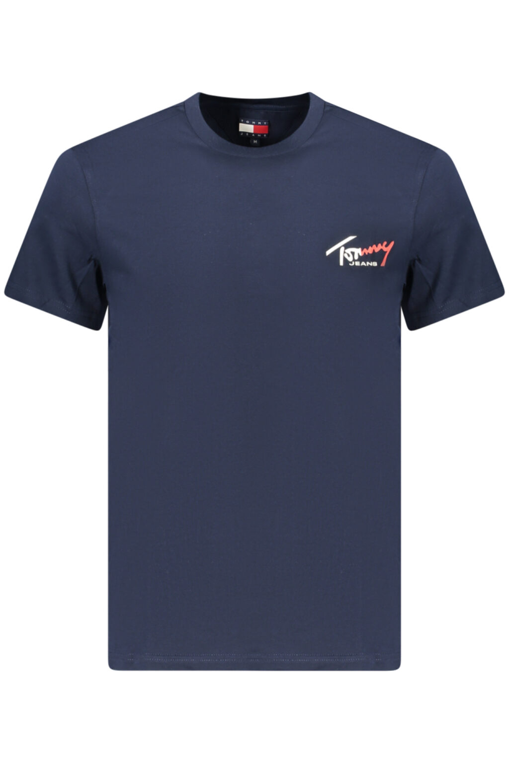 TOMMY HILFIGER vyriški mėlyni marškinėliai trumpomis rankovėmis