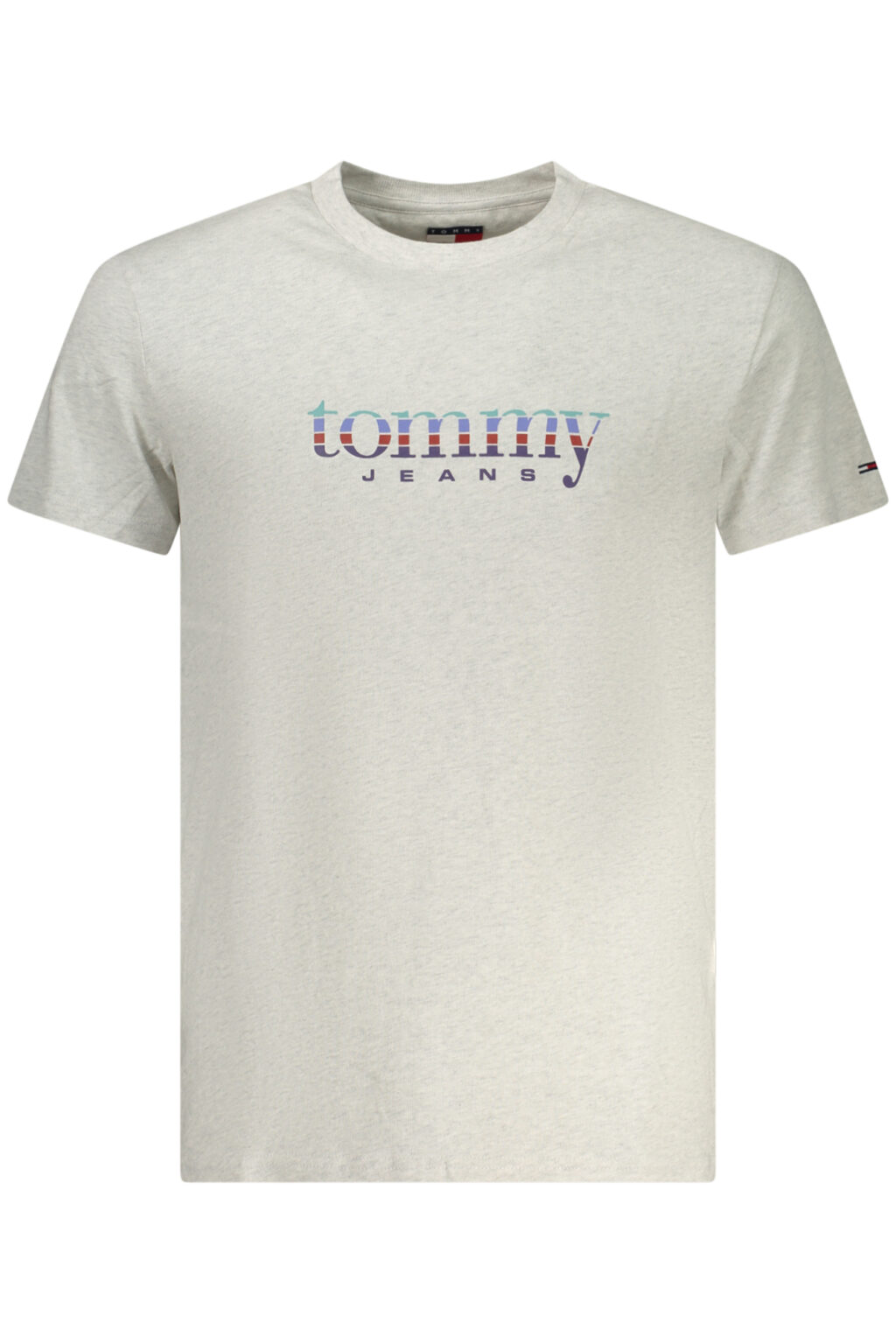 TOMMY HILFIGER vyriški pilki marškinėliai trumpomis rankovėmis