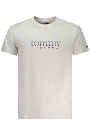 TOMMY HILFIGER vyriški pilki marškinėliai trumpomis rankovėmis