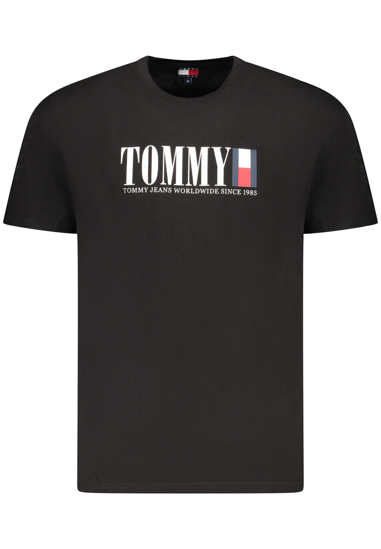 TOMMY HILFIGER MEN'S SHORT-SLEEVE T-SHIRT BLACK