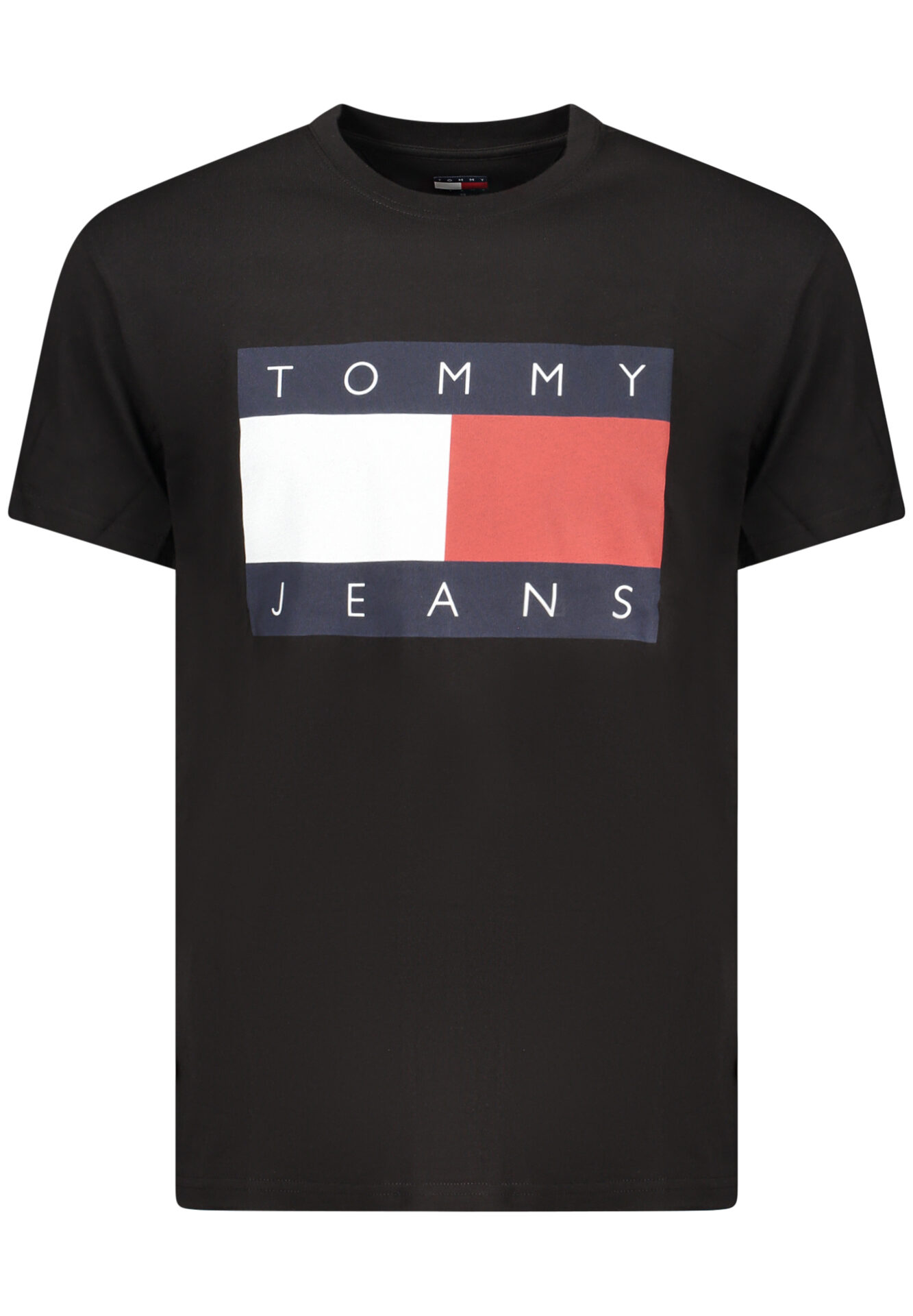 TOMMY HILFIGER MEN'S SHORT-SLEEVE T-SHIRT BLACK