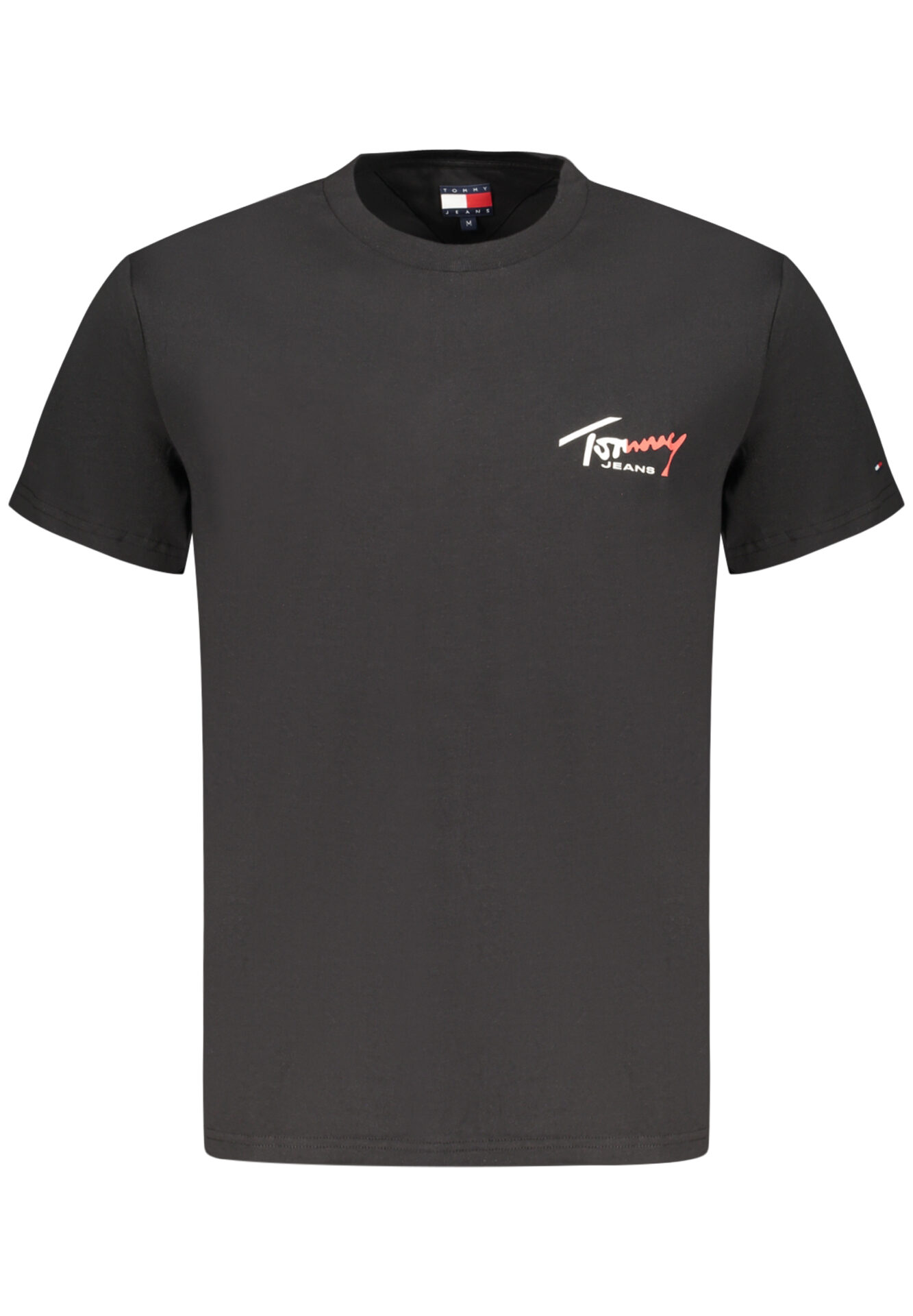 TOMMY HILFIGER MEN'S SHORT-SLEEVE T-SHIRT BLACK
