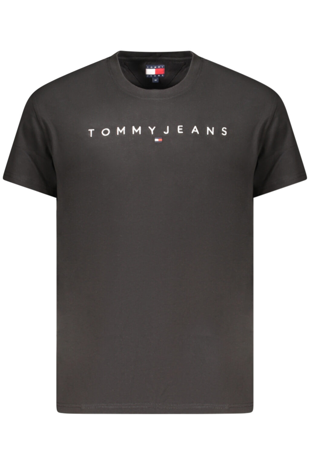 TOMMY HILFIGER vyriški marškinėliai trumpomis rankovėmis, juodi