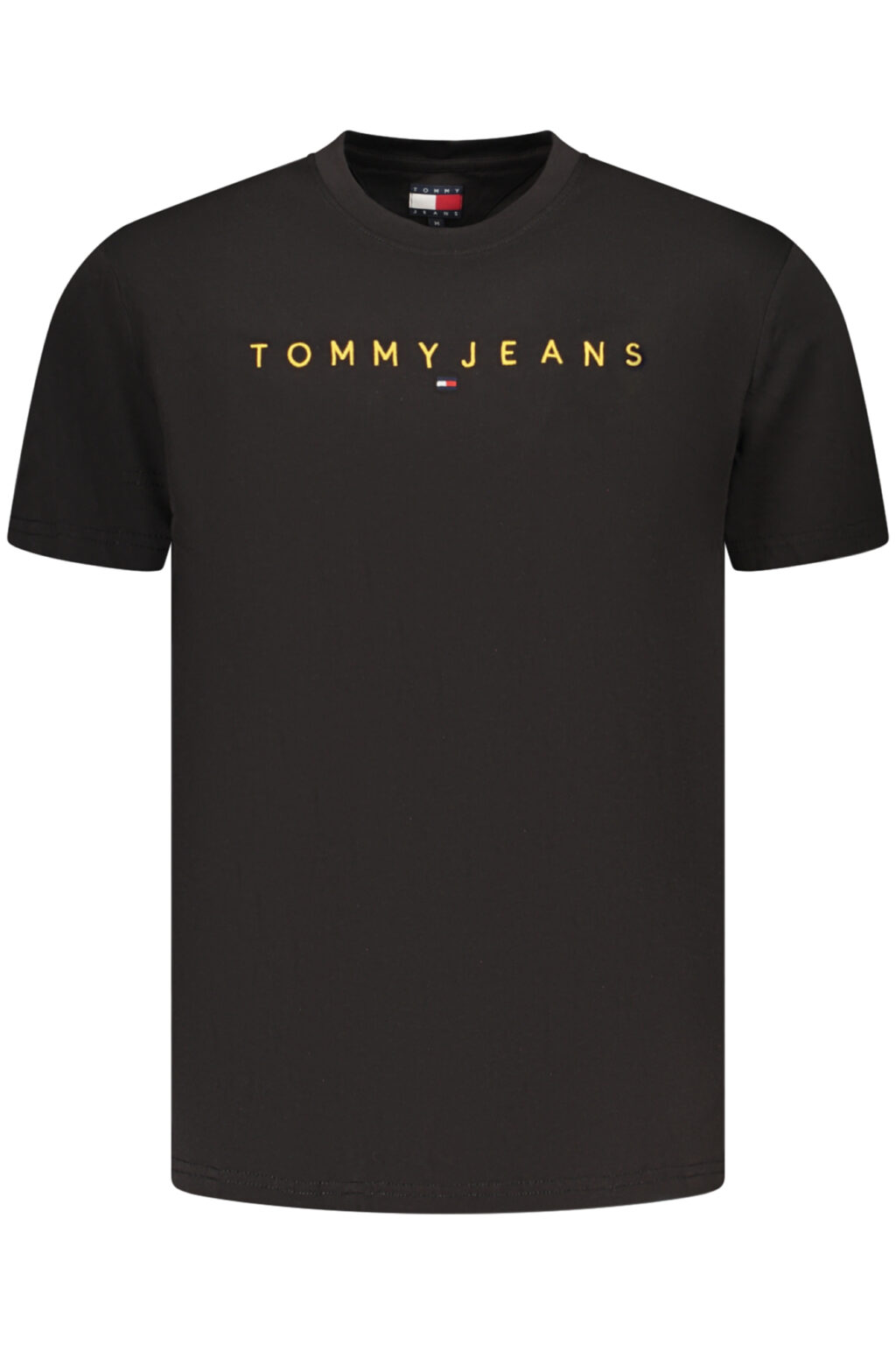 tommyhilfigert-shirtmanichecorteuomonero_1 TOMMY HILFIGER vyriški marškinėliai trumpomis rankovėmis, juodi