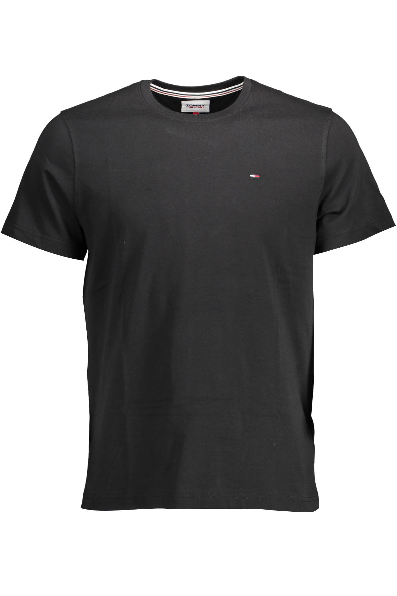 TOMMY HILFIGER SHORT SLEEVE T-SHIRT MEN BLACK TOMMY HILFIGER SHORT SLEEVE T-SHIRT MEN BLACK