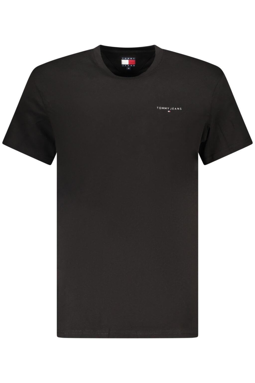 tommyhilfigert-shirtmanichecorteuomonero_1 TOMMY HILFIGER vyriški marškinėliai trumpomis rankovėmis, juodi