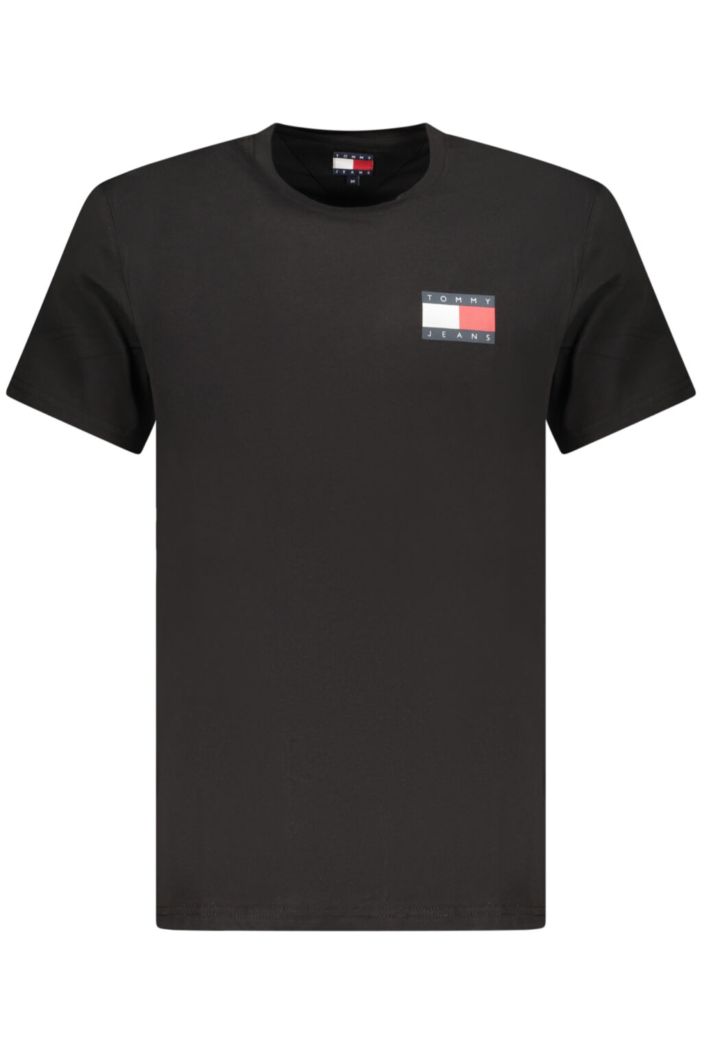 tommyhilfigert-shirtmanichecorteuomonero_1 TOMMY HILFIGER vyriški marškinėliai trumpomis rankovėmis, juodi