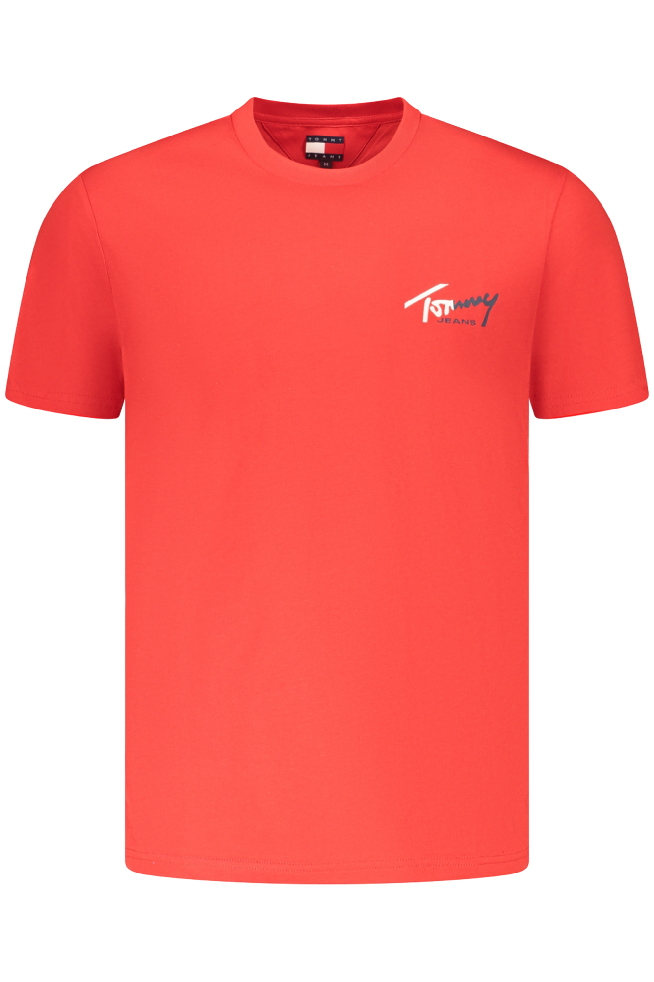 TOMMY HILFIGER MEN'S SHORT-SLEEVED T-SHIRT, RED TOMMY HILFIGER MEN'S SHORT-SLEEVED T-SHIRT, RED