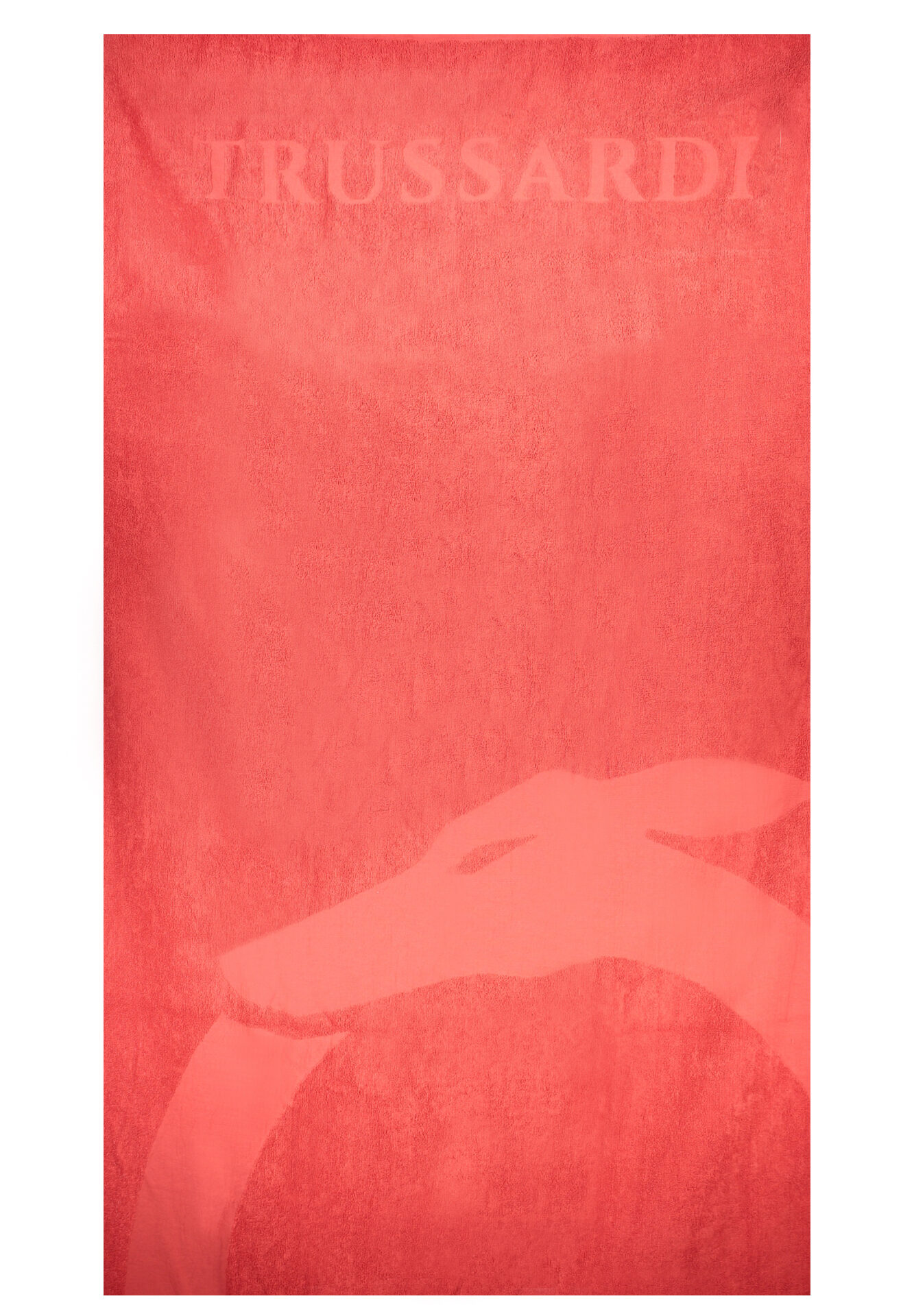 TRUSSARDI JEANS WOMEN'S BEACH TOWEL RED