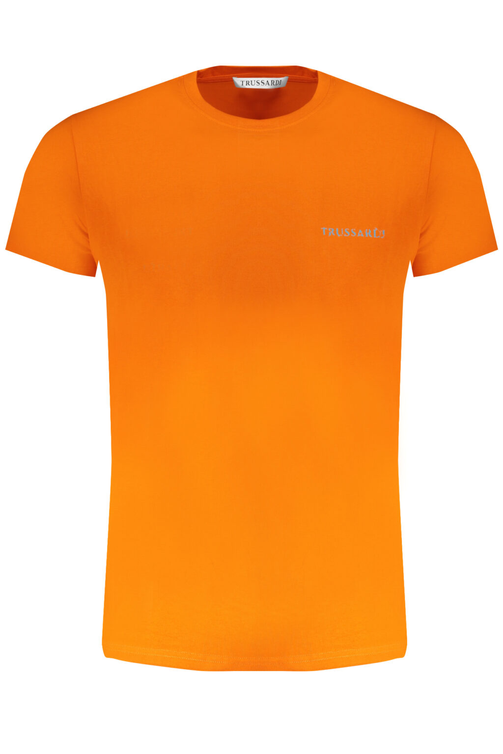 trussardit-shirtmanichecorteuomoarancio_1 TRUSSARDI oranžiniai vyriški marškinėliai trumpomis rankovėmis