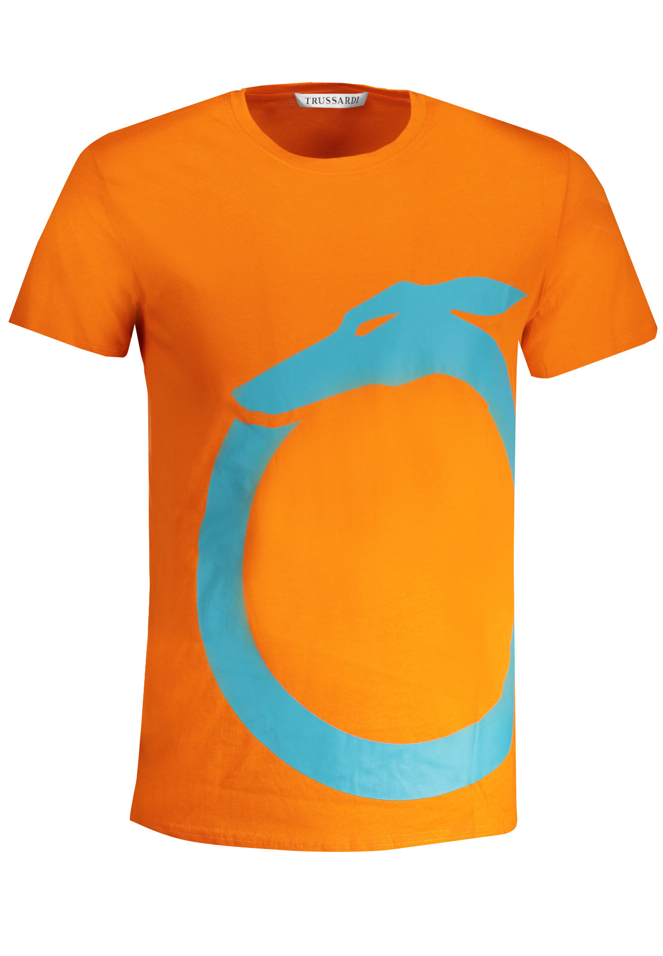 TRUSSARDI MEN'S SHORT SLEEVE T-SHIRT ORANGE