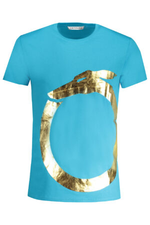 TRUSSARDI MEN'S SHORT SLEEVE T-SHIRT BLUE