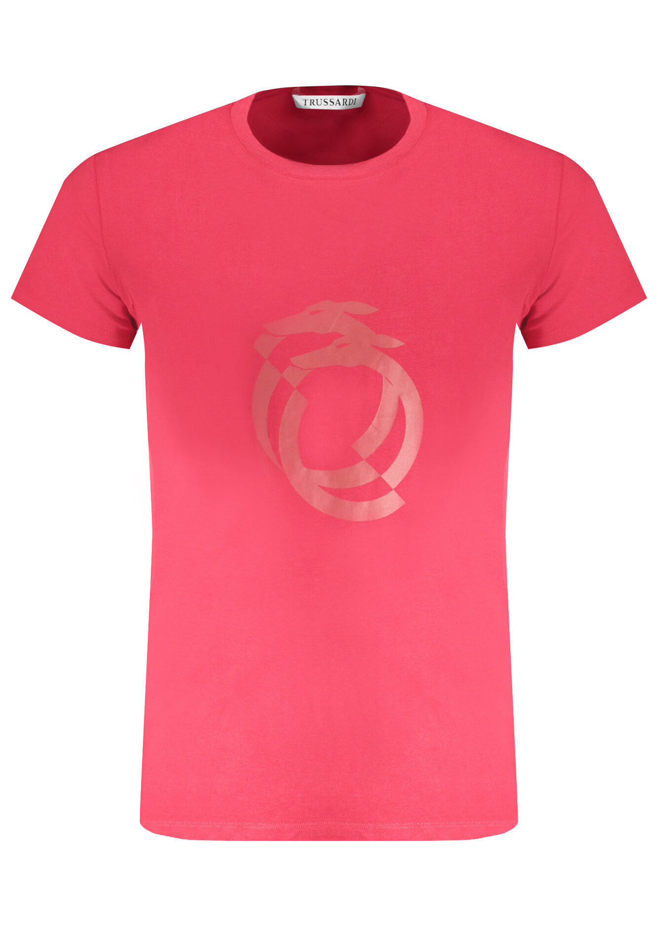TRUSSARDI MEN'S SHORT SLEEVE T-SHIRT RED