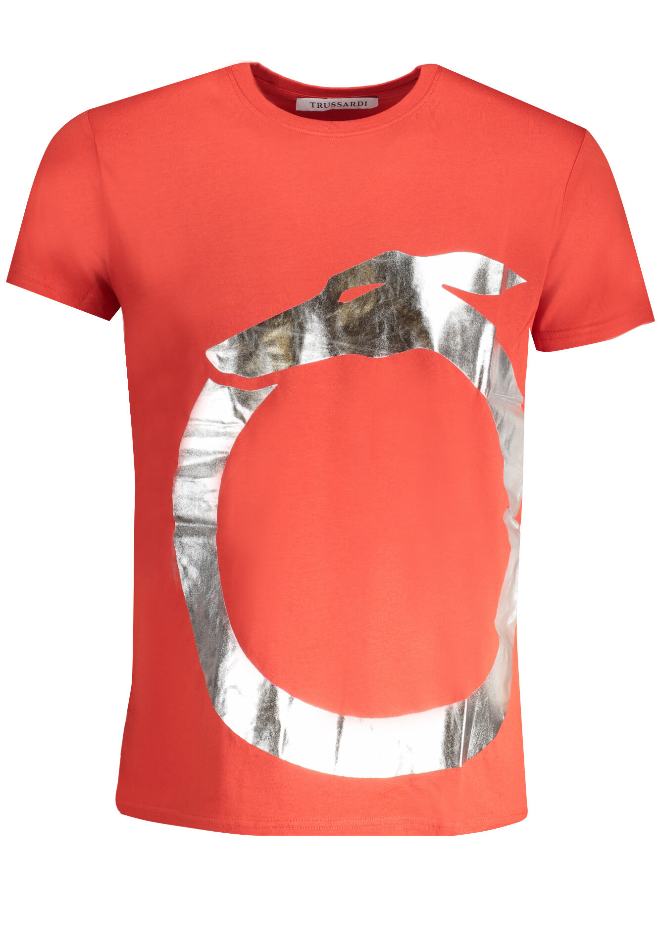 TRUSSARDI MEN'S SHORT SLEEVE T-SHIRT RED