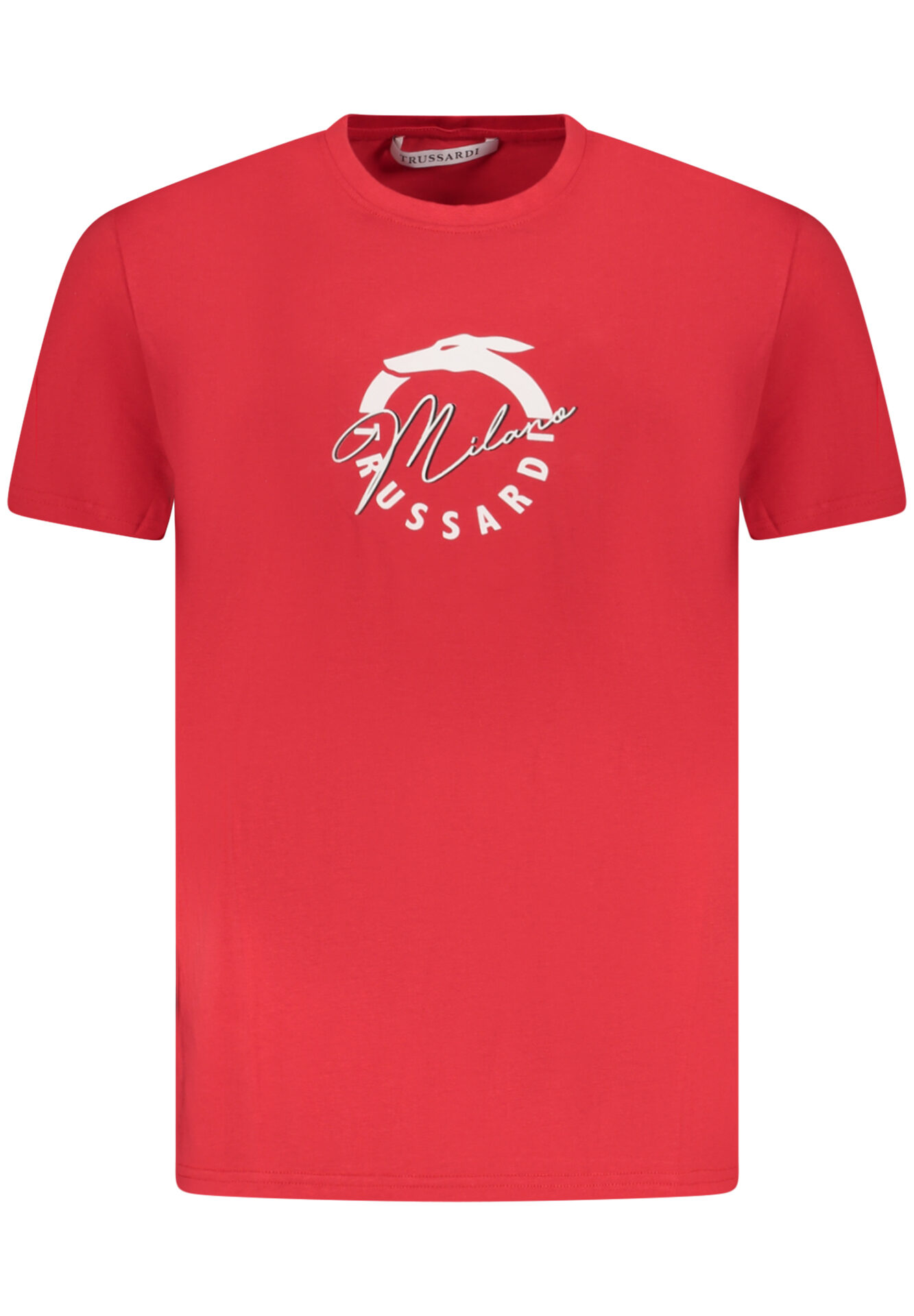 TRUSSARDI MEN'S SHORT SLEEVE T-SHIRT RED