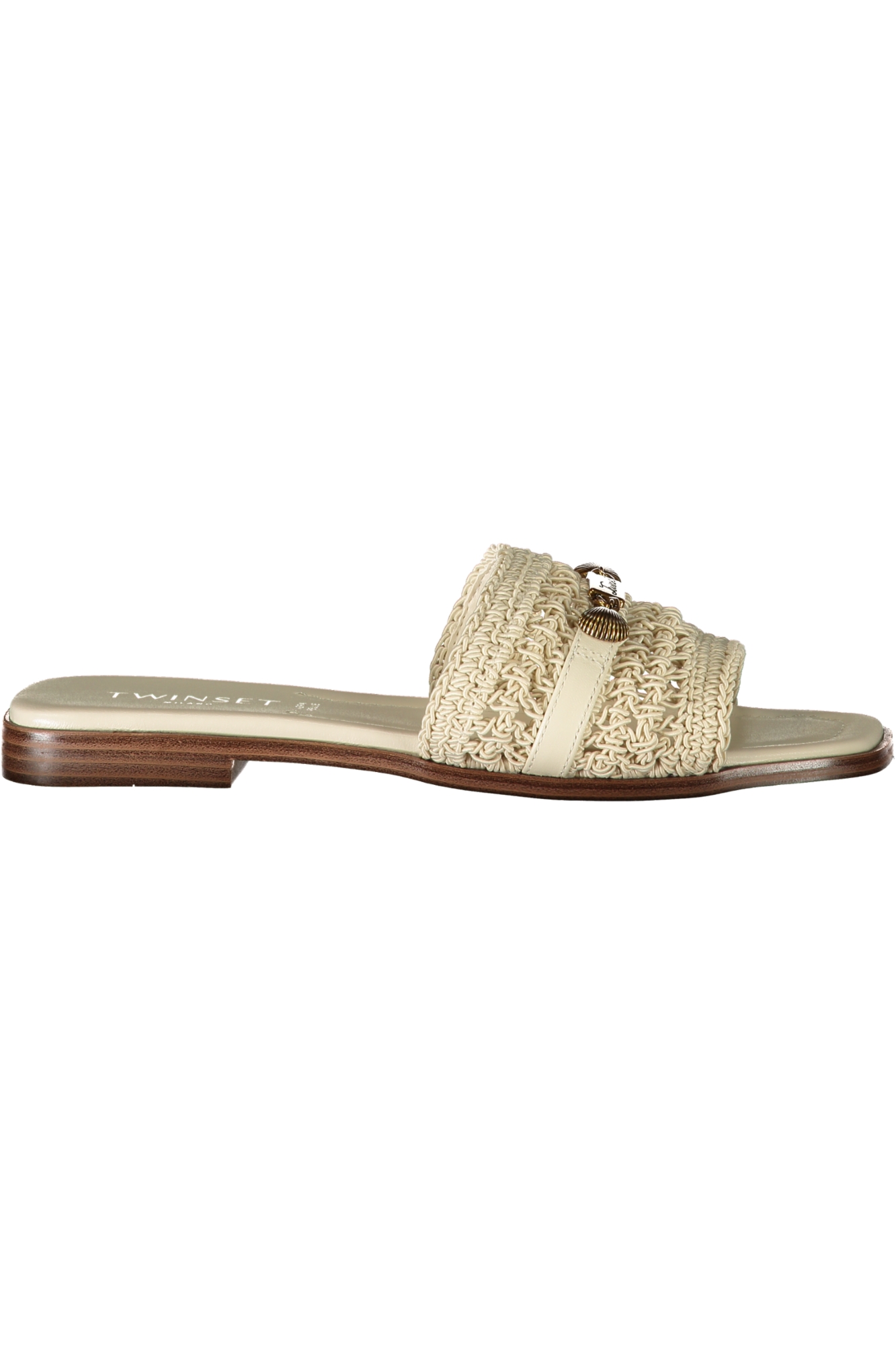 TWINSET smėlio spalvos moteriškos sandalai TWINSET smėlio spalvos moteriškos sandalai