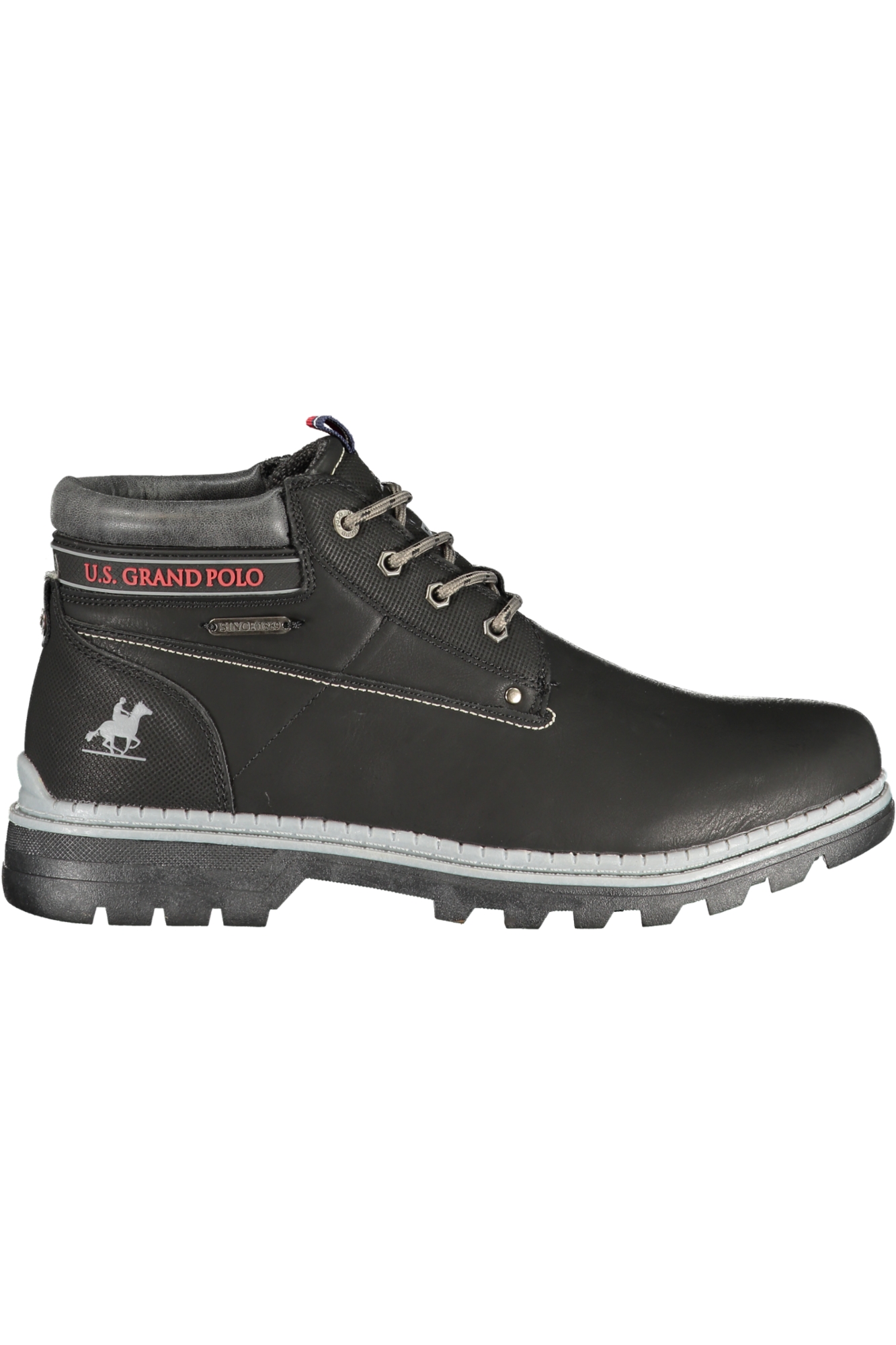 US GRAND FOOTWEAR MEN'S BLACK BOOT US GRAND FOOTWEAR MEN'S BLACK BOOT