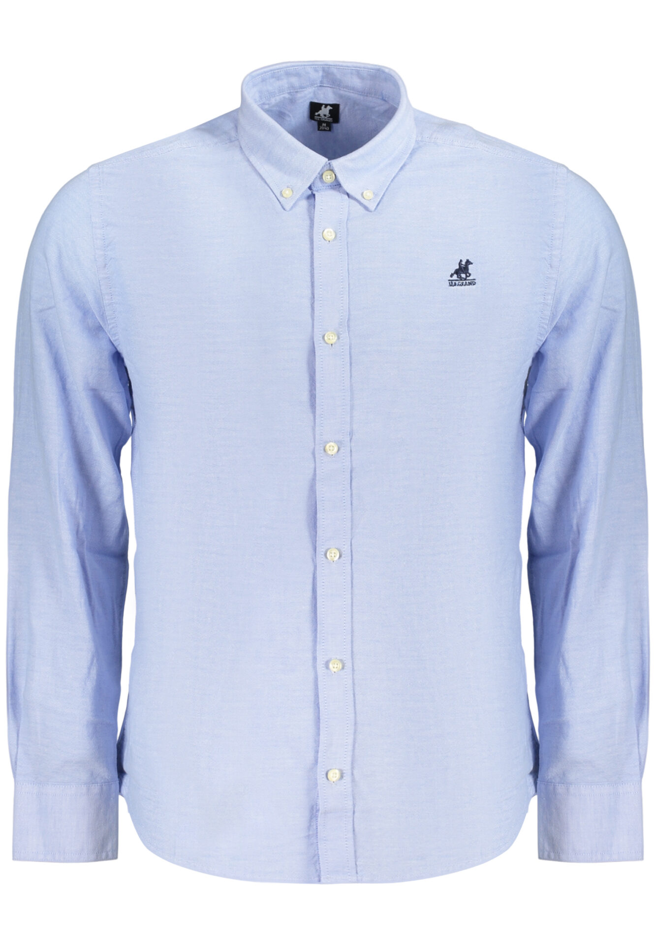 US GRAND MEN'S LONG-SLEEVED SHIRT, BLUE