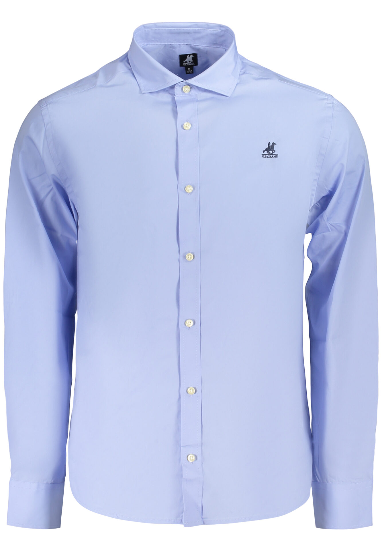 US GRAND MEN'S LONG-SLEEVED SHIRT, BLUE
