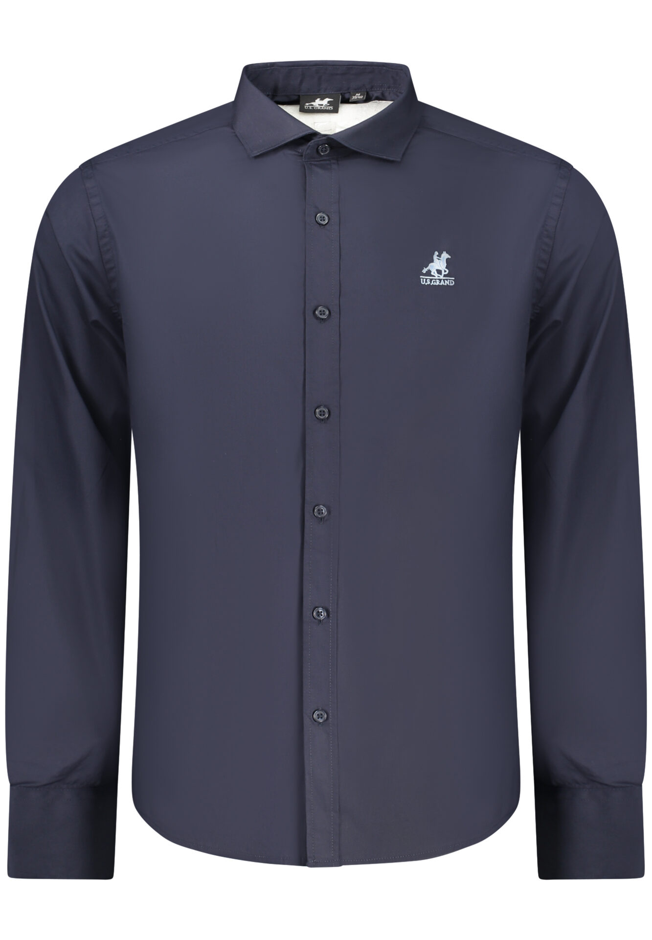 US GRAND MEN'S BLUE LONG-SLEEVED SHIRT