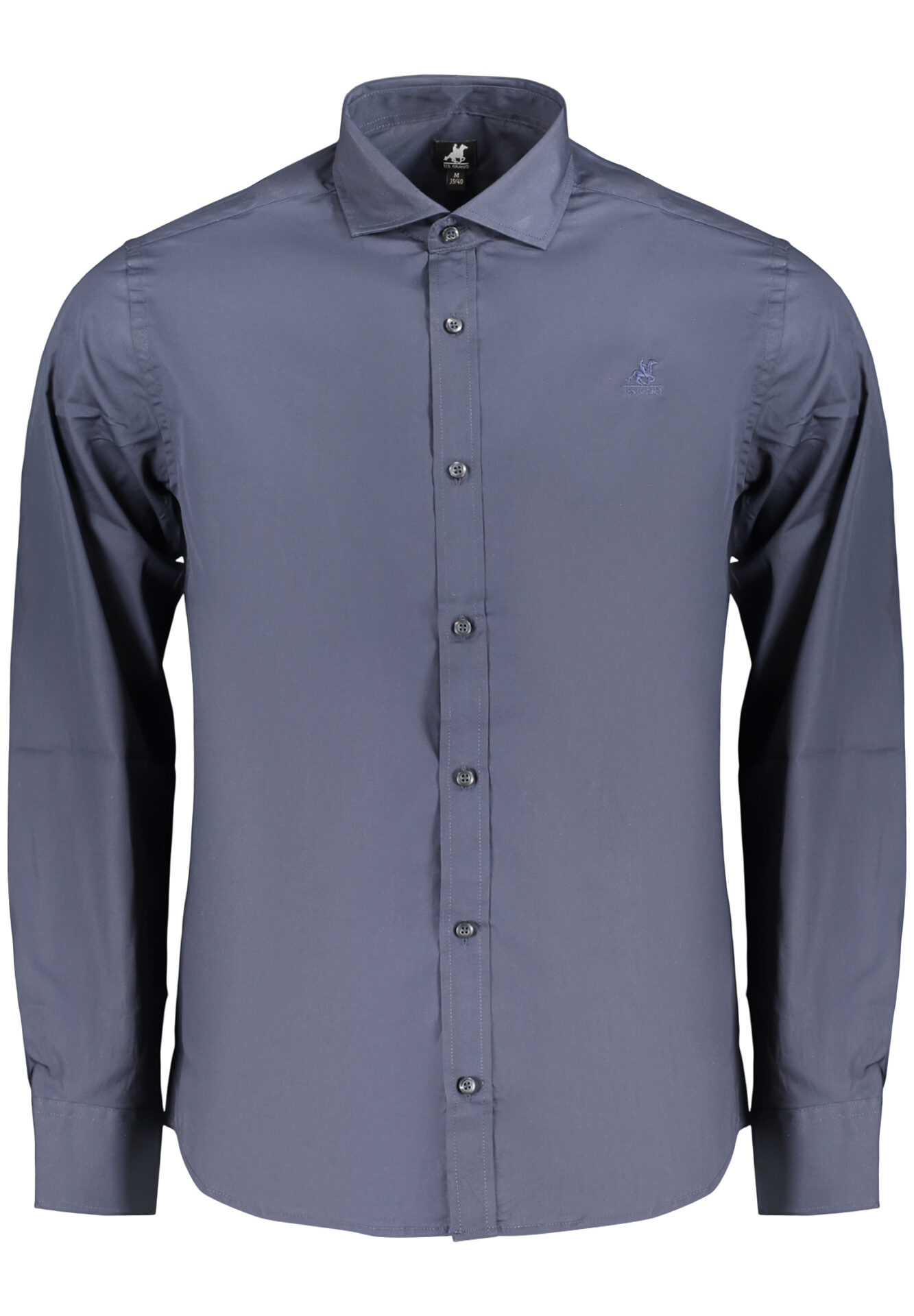 US GRAND MEN'S BLUE LONG-SLEEVED SHIRT