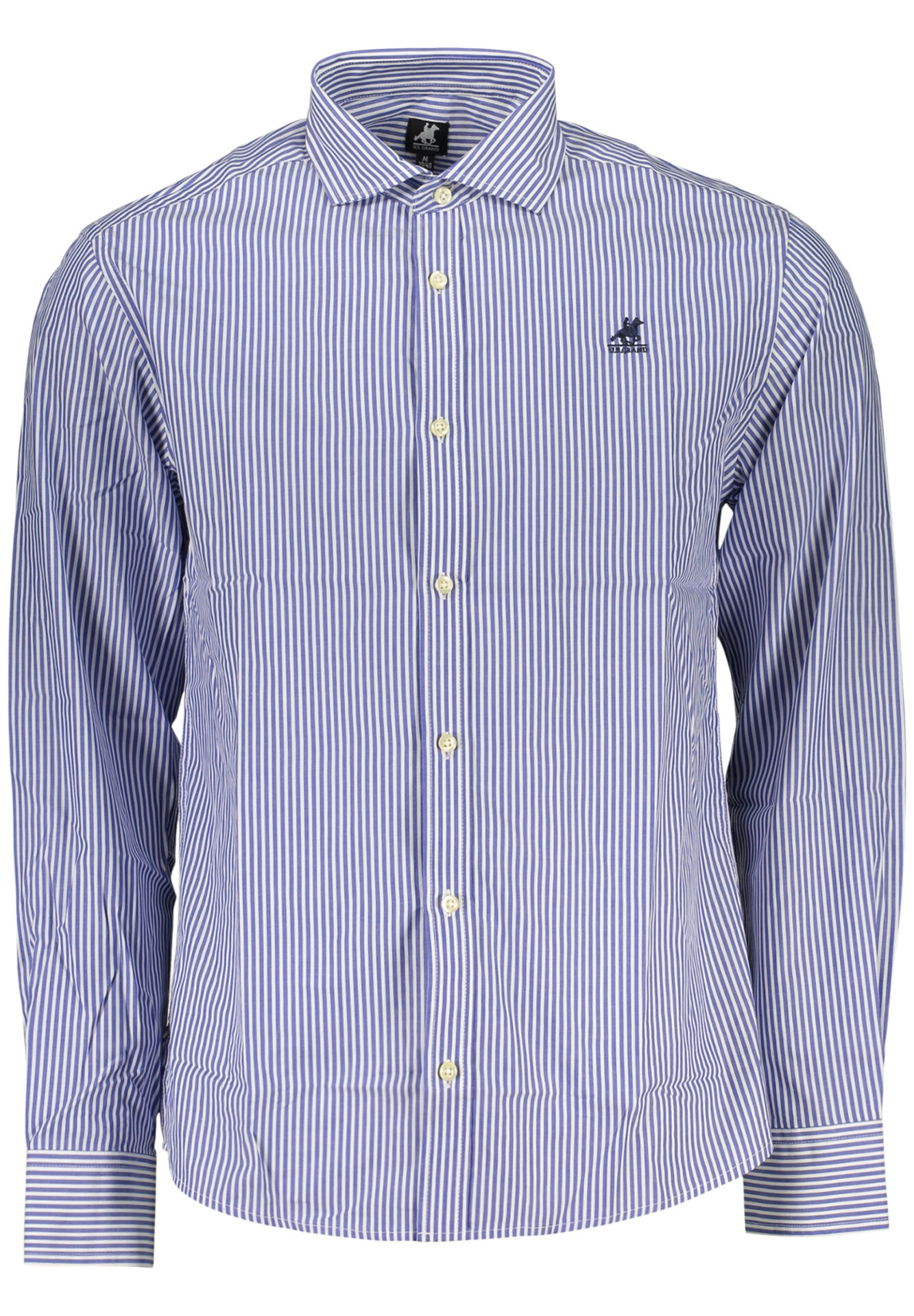 US GRAND MEN'S BLUE LONG-SLEEVED SHIRT
