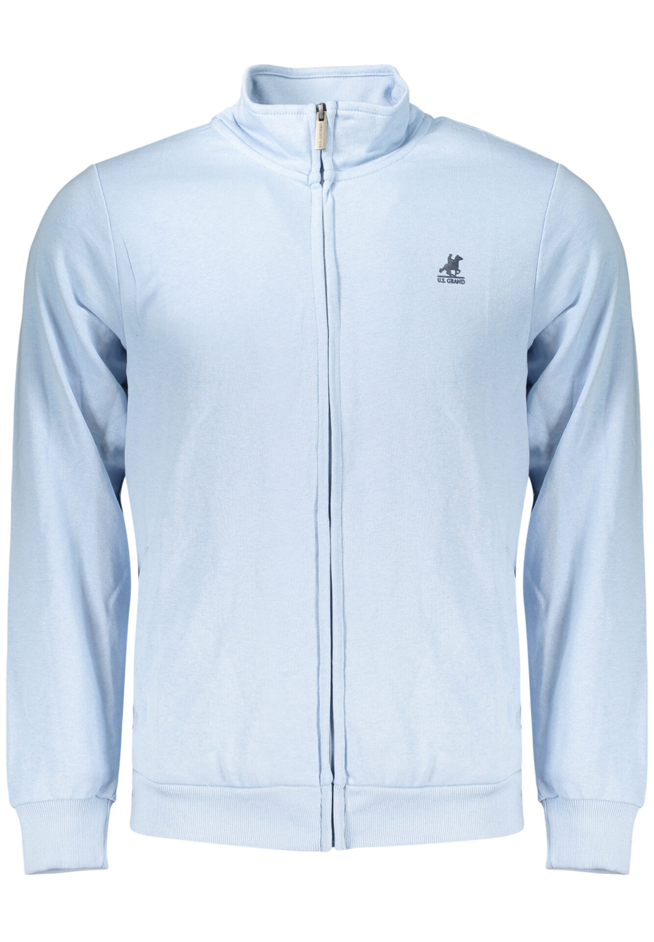 US GRAND MEN'S BLUE ZIP-UP SWEATSHIRT