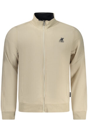 US GRAND MEN'S BEIGE ZIP-UP SWEATSHIRT