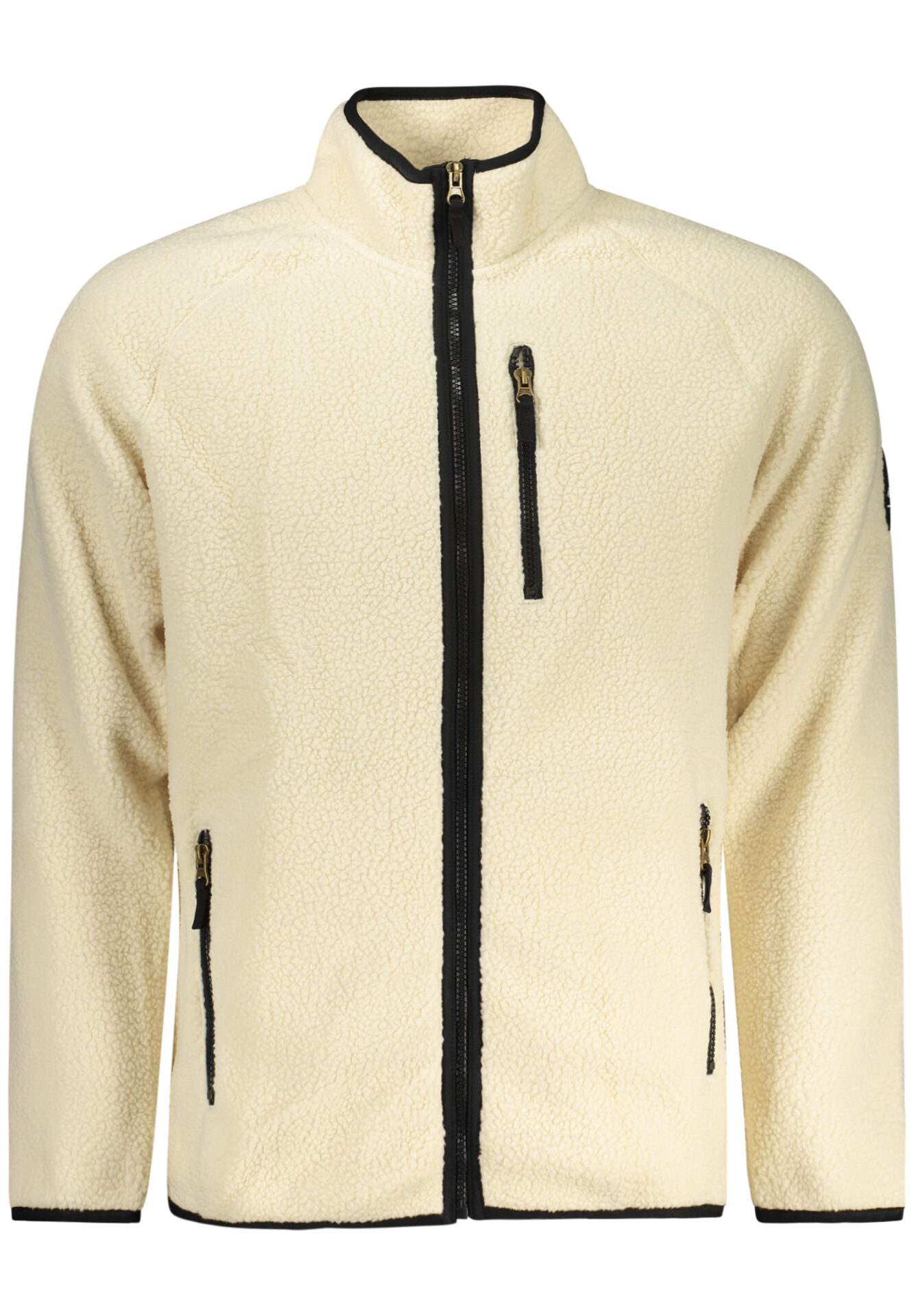 US GRAND MEN'S WHITE ZIP-UP SWEATSHIRT