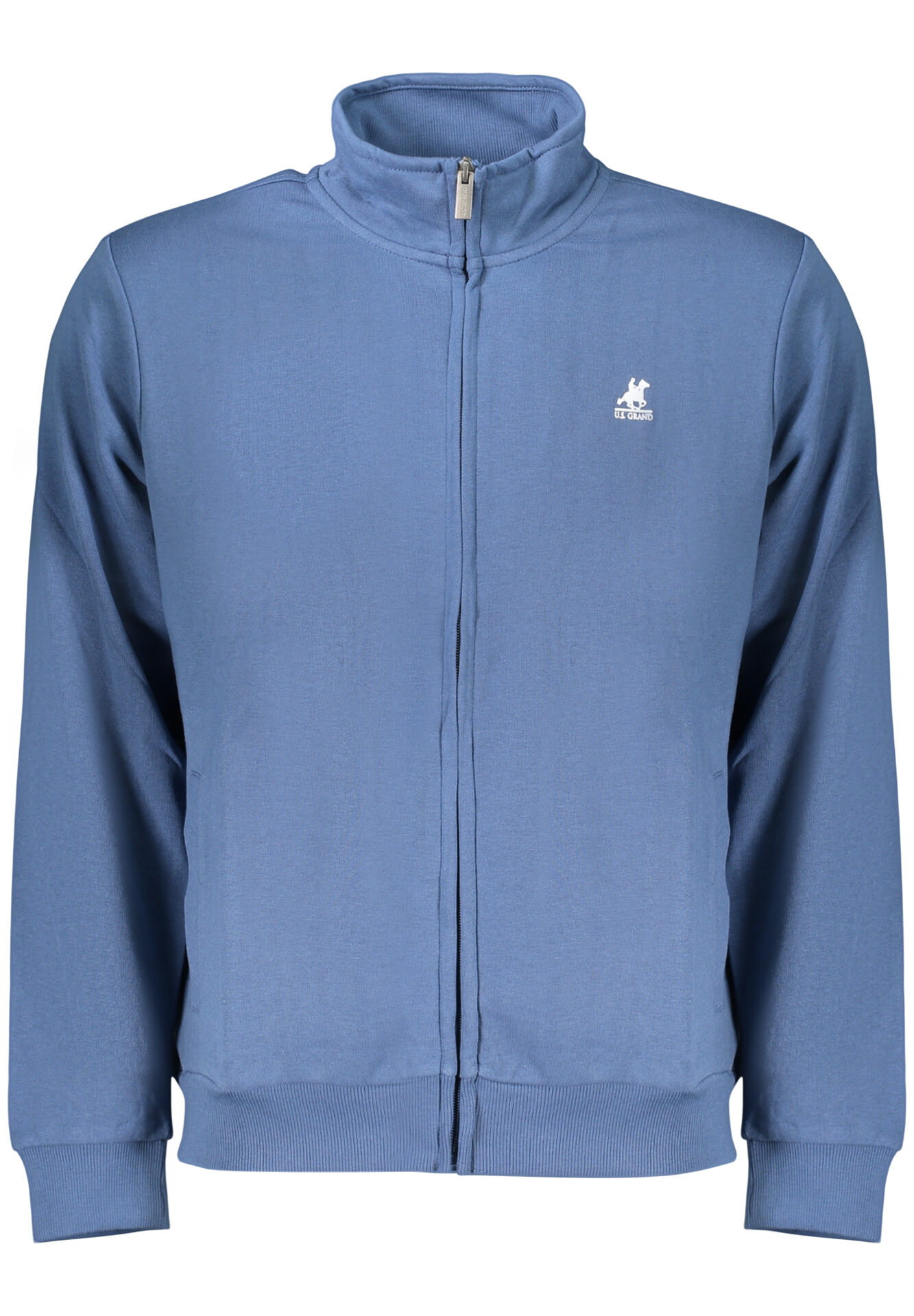 US GRAND MEN'S BLUE ZIP-UP SWEATSHIRT
