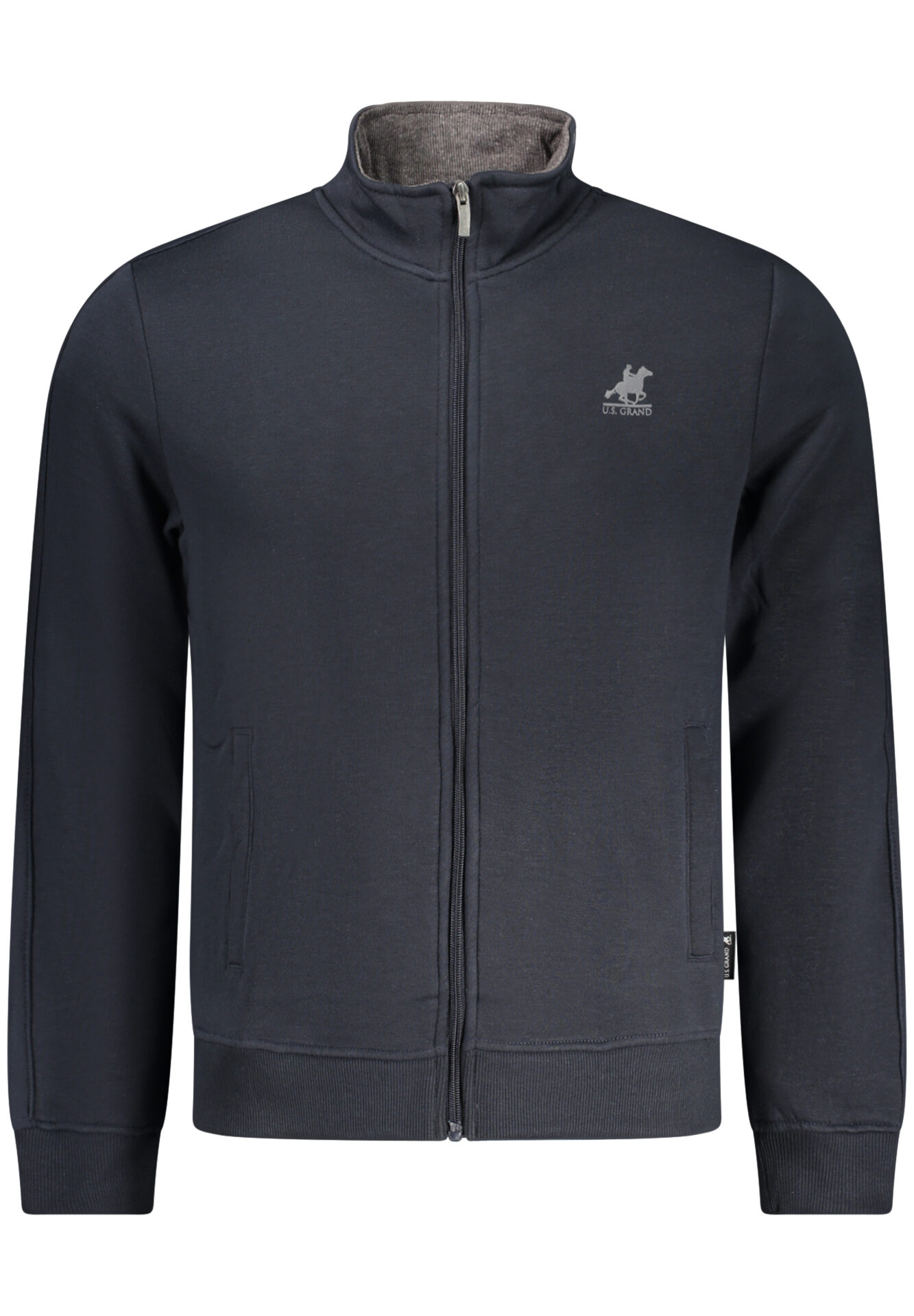 US GRAND MEN'S BLUE ZIP-UP SWEATSHIRT