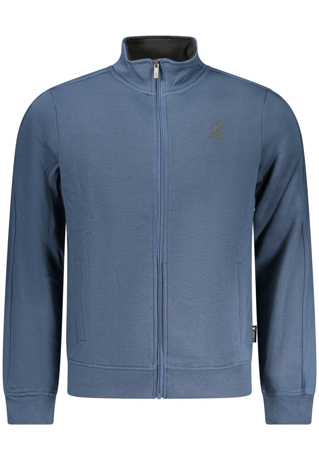 US GRAND MEN'S BLUE ZIP-UP SWEATSHIRT