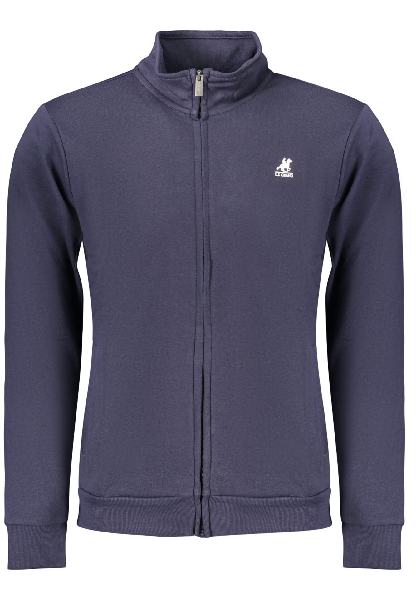US GRAND MEN'S BLUE ZIP-UP SWEATSHIRT