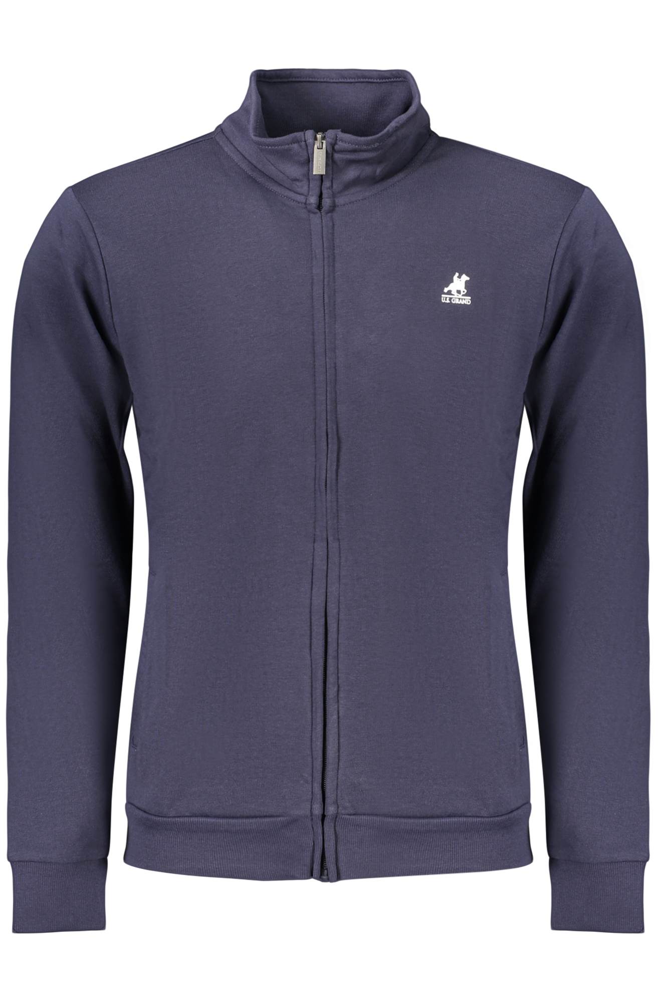 US GRAND MEN'S BLUE ZIP-UP SWEATSHIRT US GRAND MEN'S BLUE ZIP-UP SWEATSHIRT