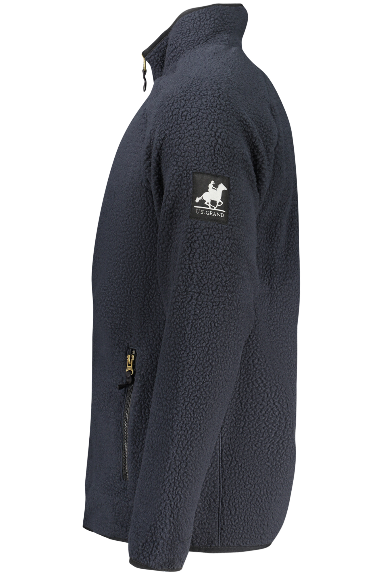 US GRAND MEN'S BLUE ZIP-UP SWEATSHIRT US GRAND MEN'S BLUE ZIP-UP SWEATSHIRT - Image 3
