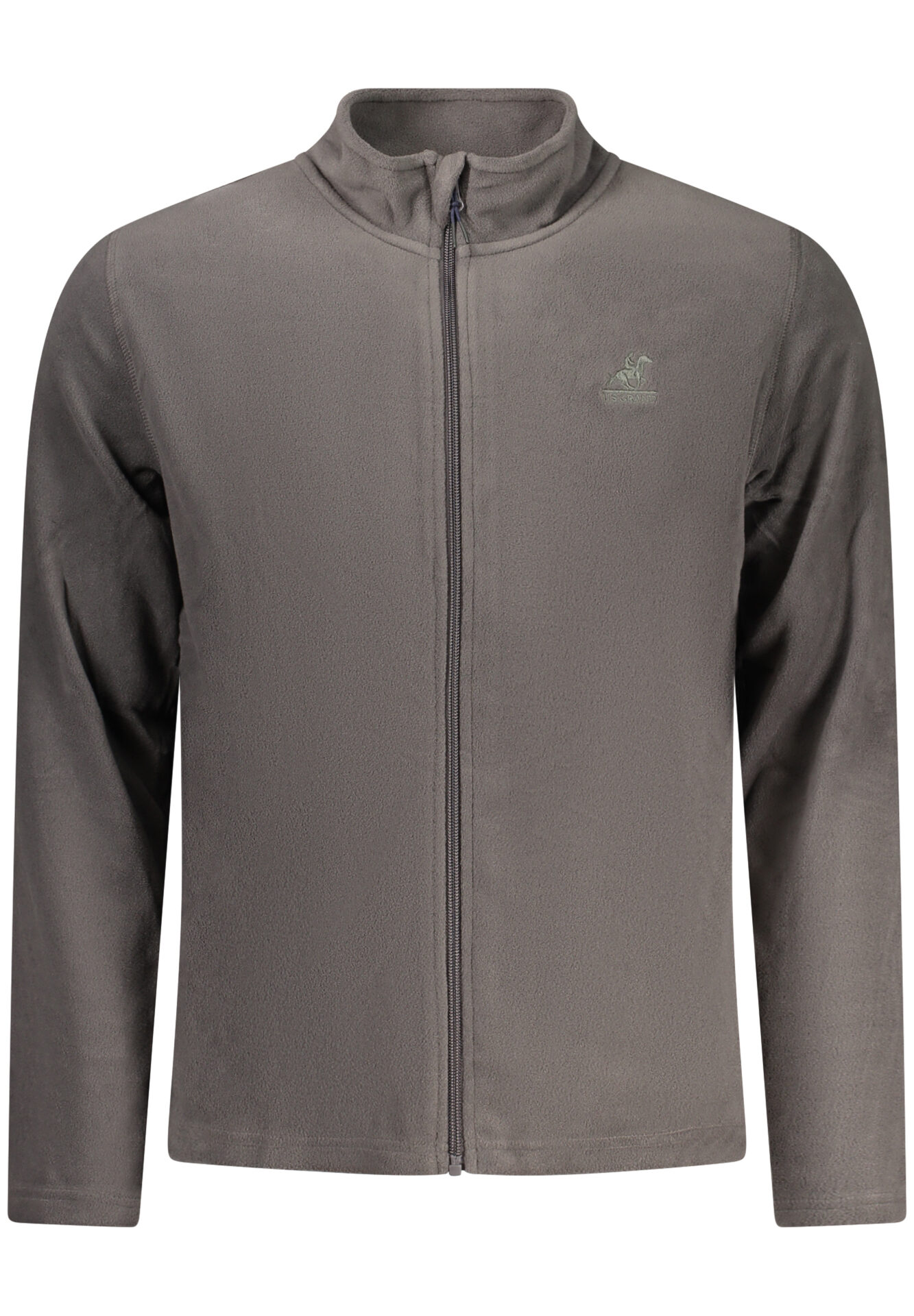US GRAND MEN'S GRAY ZIP-UP SWEATSHIRT