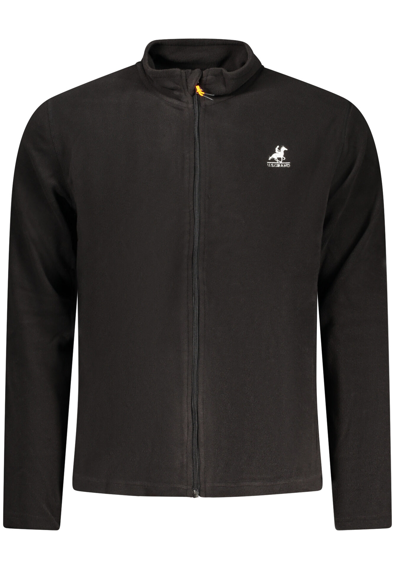 US GRAND MEN'S BLACK ZIP-UP SWEATSHIRT