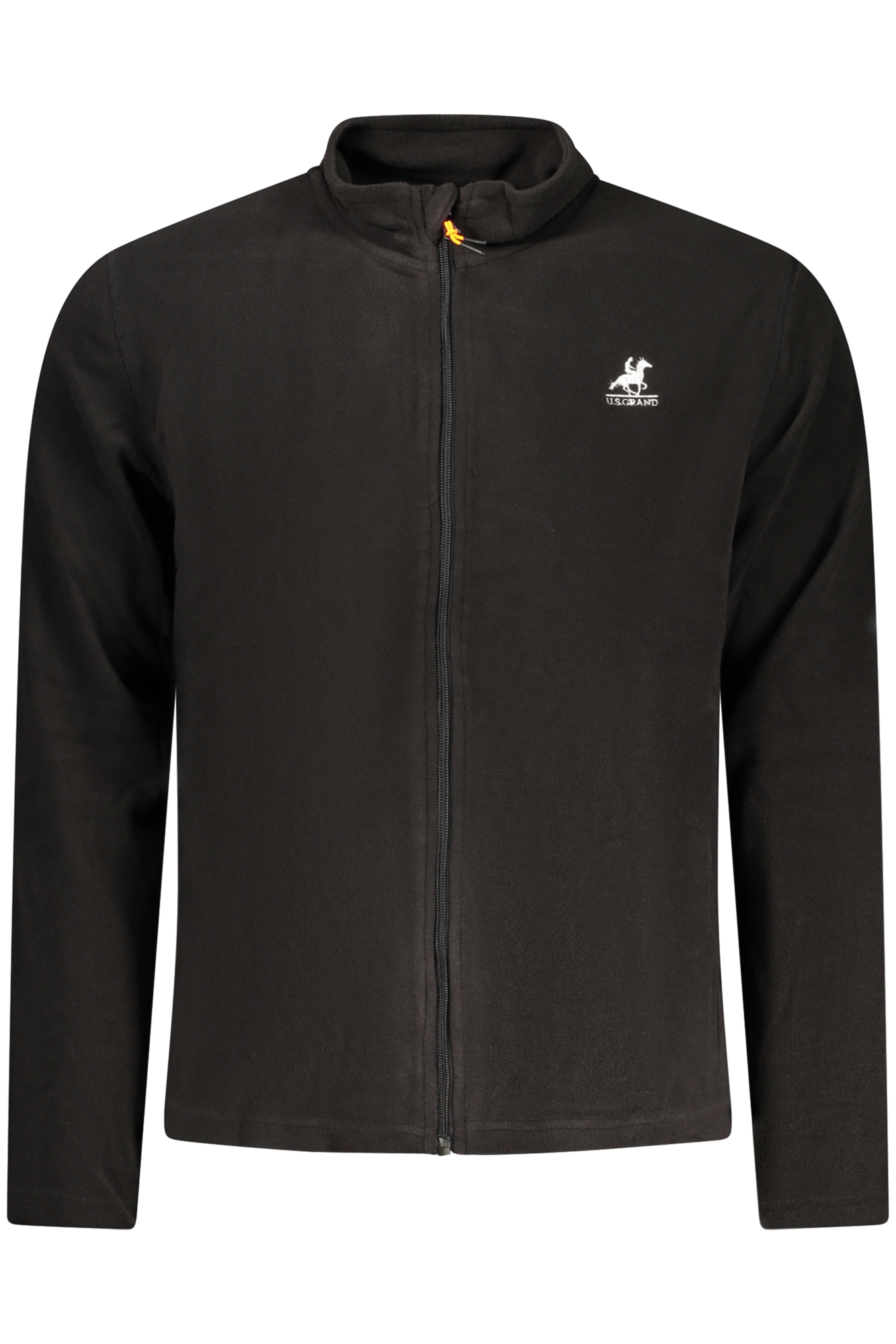 US GRAND MEN'S BLACK ZIP-UP SWEATSHIRT US GRAND MEN'S BLACK ZIP-UP SWEATSHIRT