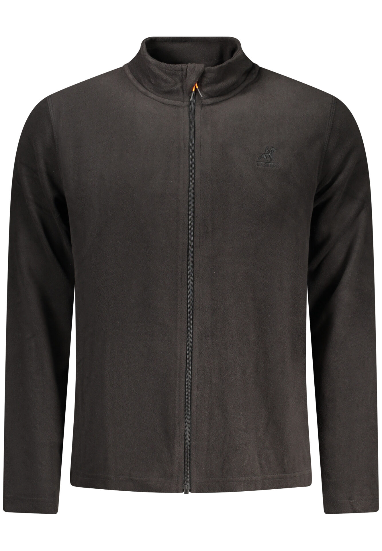 US GRAND MEN'S BLACK ZIP-UP SWEATSHIRT